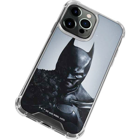 DC Comics Arkham Origins Batman iPhone 14 Pro Clear Case